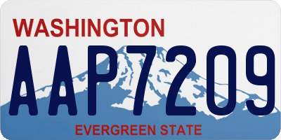 WA license plate AAP7209