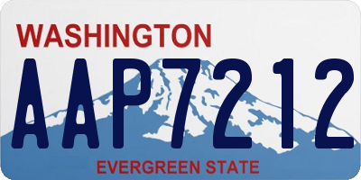 WA license plate AAP7212