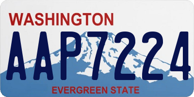 WA license plate AAP7224