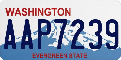 WA license plate AAP7239