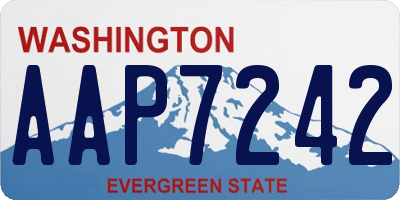 WA license plate AAP7242