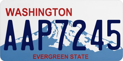 WA license plate AAP7245