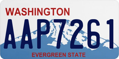 WA license plate AAP7261