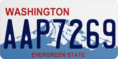 WA license plate AAP7269