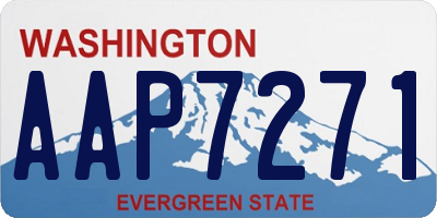 WA license plate AAP7271
