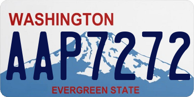 WA license plate AAP7272