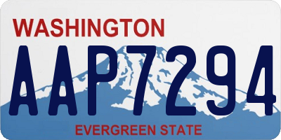 WA license plate AAP7294