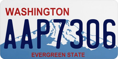 WA license plate AAP7306