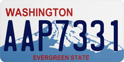 WA license plate AAP7331