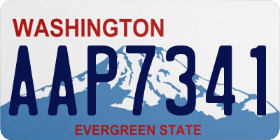 WA license plate AAP7341