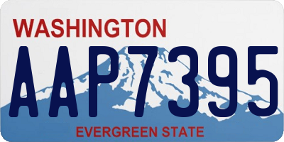 WA license plate AAP7395