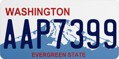 WA license plate AAP7399