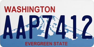 WA license plate AAP7412