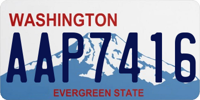 WA license plate AAP7416