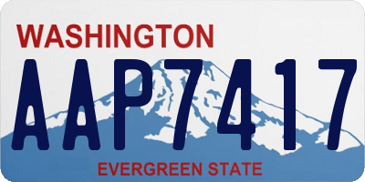 WA license plate AAP7417