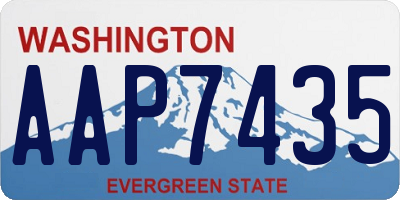 WA license plate AAP7435
