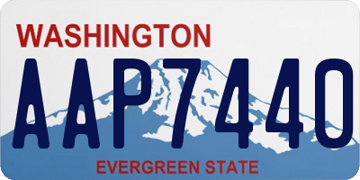 WA license plate AAP7440