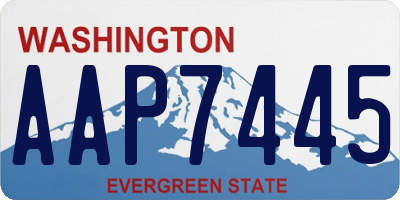 WA license plate AAP7445