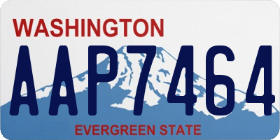 WA license plate AAP7464