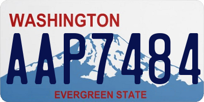 WA license plate AAP7484