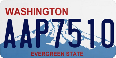 WA license plate AAP7510