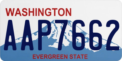 WA license plate AAP7662