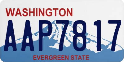 WA license plate AAP7817