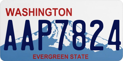 WA license plate AAP7824