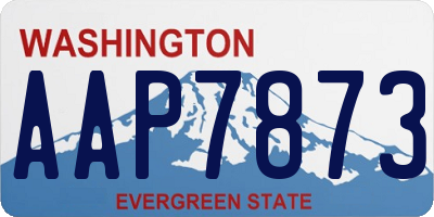 WA license plate AAP7873