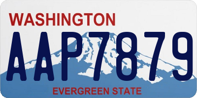 WA license plate AAP7879