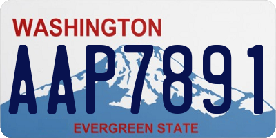 WA license plate AAP7891