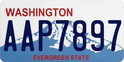 WA license plate AAP7897