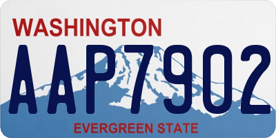 WA license plate AAP7902