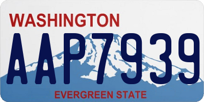 WA license plate AAP7939