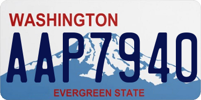 WA license plate AAP7940