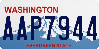 WA license plate AAP7944