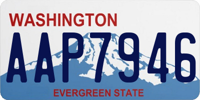 WA license plate AAP7946