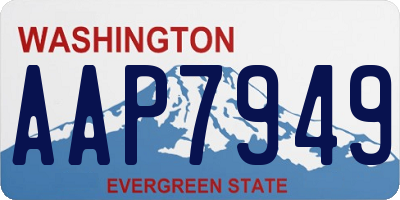 WA license plate AAP7949