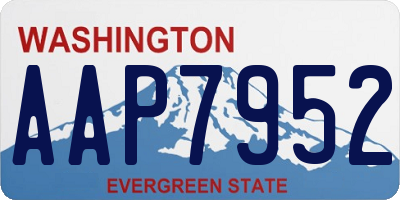 WA license plate AAP7952