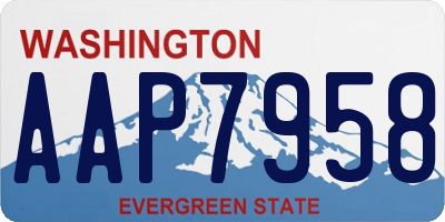 WA license plate AAP7958