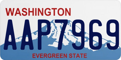 WA license plate AAP7969