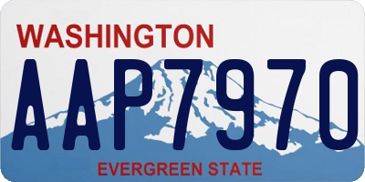 WA license plate AAP7970