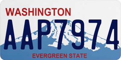 WA license plate AAP7974