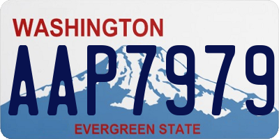 WA license plate AAP7979