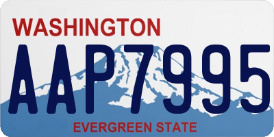 WA license plate AAP7995