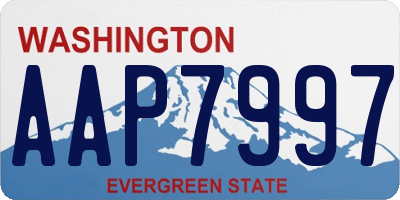 WA license plate AAP7997