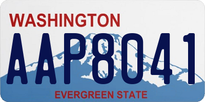 WA license plate AAP8041