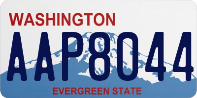 WA license plate AAP8044