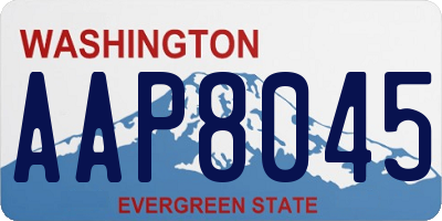 WA license plate AAP8045