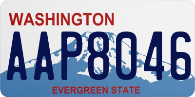 WA license plate AAP8046